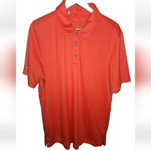 Adidas Climachill 20 In Pit To Pit Orange/Red Poly Golf Polo Shirt